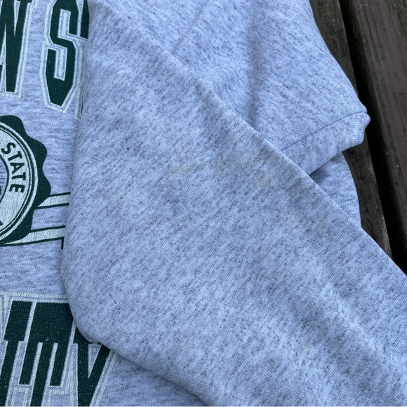 80s 90s Vintage Michigan State University collegiate crewneck sweatshirt Size L - Picture 7 of 13